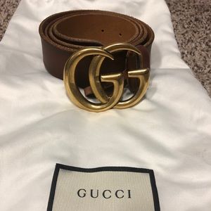 Gucci GG logo buckle leather belt